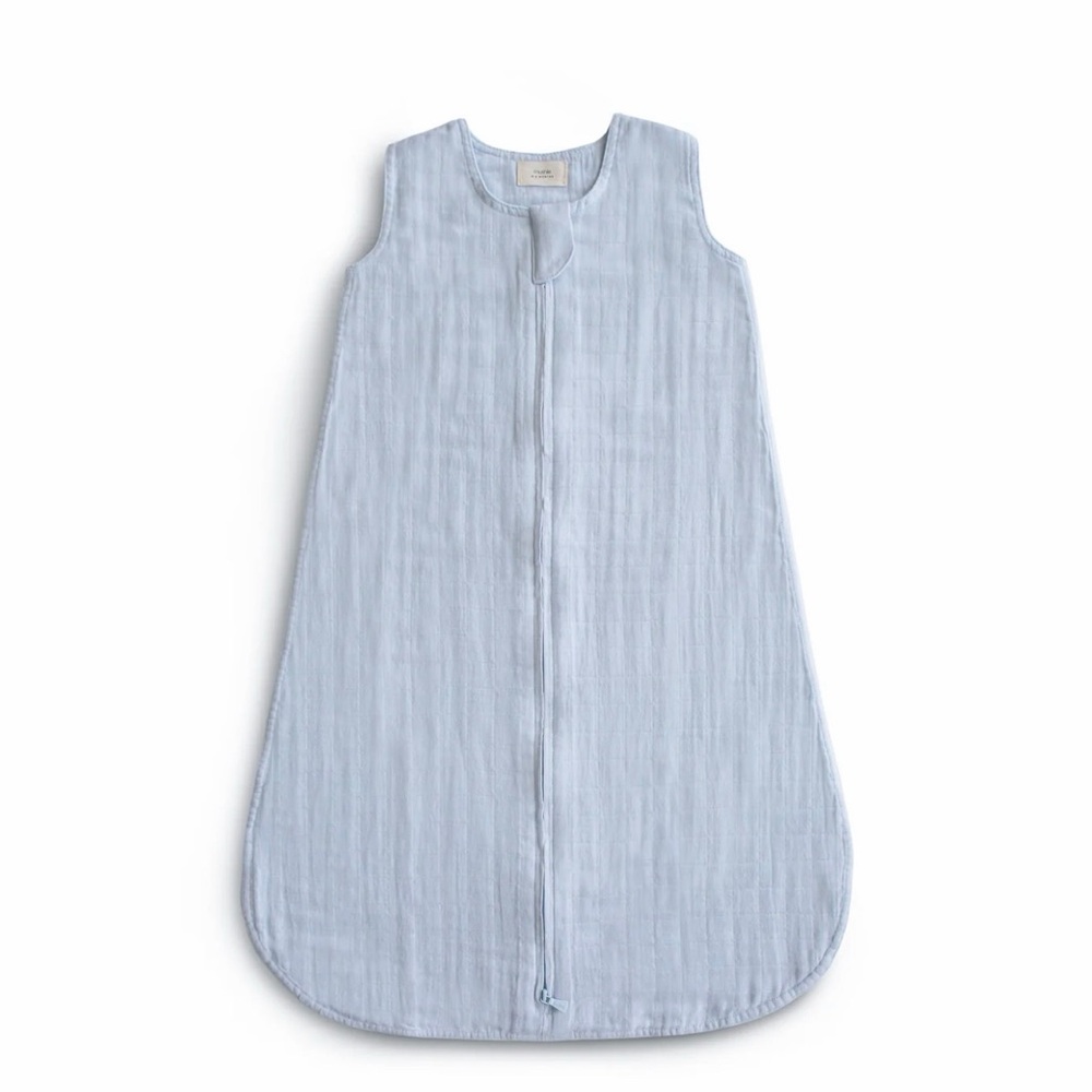 Mushie Organic Cotton Sleep Bag in Baby Blue 0-6 Months
